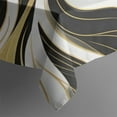 thumbnail image 5 of Black White Gold Marble Pattern Square Tablecloth,Waterproof Square Table Cover,Wipeable Spillproof Washable Table Cover for Home Kitchen Party Decor 52"x52"(132x132cm), 5 of 6