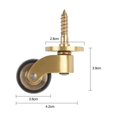thumbnail image 4 of Roulettes en Laiton pour Tables Basses et Sofas, Robustes, avec Roulements Silencieux, 4 of 9