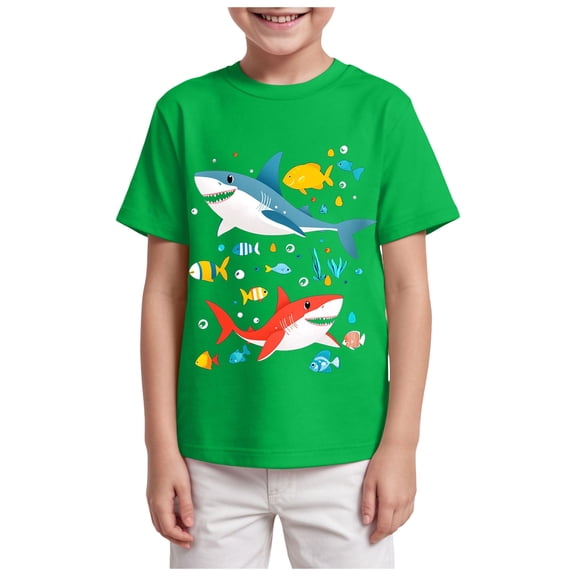 Ymyiu Toddler Clothes Toddler Boys Girls Shirts Colorful Letter T-Shirt Kids Funny Summer Tees Tops Size 11-12 Years,(Green 11-12 Years)