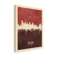 thumbnail image 2 of Trademark Fine Art 'Baltimore Maryland Skyline Red II' Canvas Art by Michael Tompsett, 2 of 4