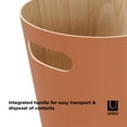 thumbnail image 4 of Umbra 2 gal Woodrow Wood Open Top Bathroom, Bedroom, Office Trash Can, Sierra, 4 of 14