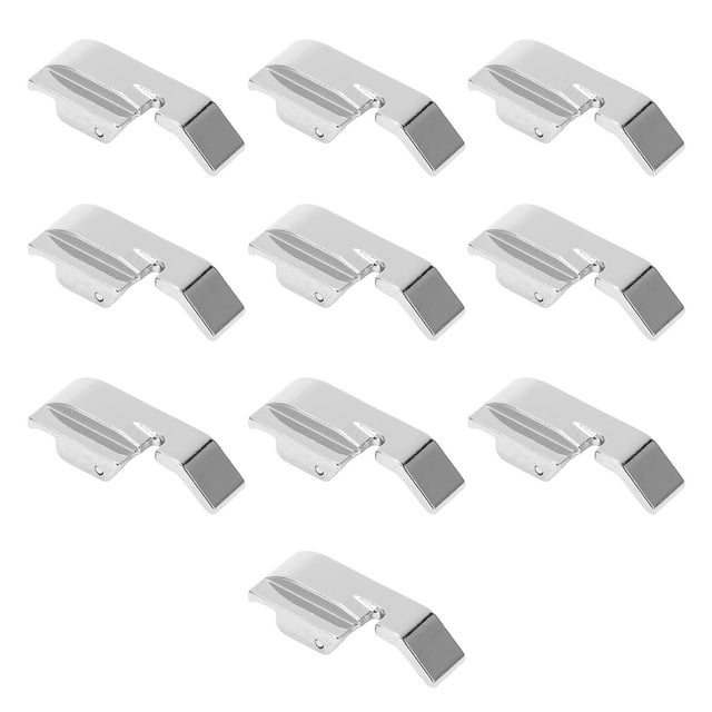 10 Uds Prensatelas para cremalleras Bling Bling Acero inoxidable para máquina de coser
