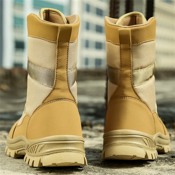 Lopsie Warmtune Men s Military Tactical Boots Warm Ankle Booties Outdoor Winter Shoes Men Desert Snow Boots Lace Up Lightweight Army Combat Boots for