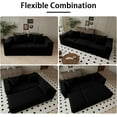 thumbnail image 5 of Modular Sectional Sofa Couch,Oversized Cloud with Deep Seat Couches,Boneless Compression Foam Sofa with Pillows for Living Room/Apartment/Bedroom (Black, Single Sofa), 5 of 7