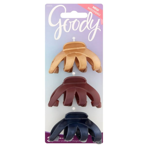 Goody Goody Classics Hair Claw Clips, Medium, Assorted Dark Romance