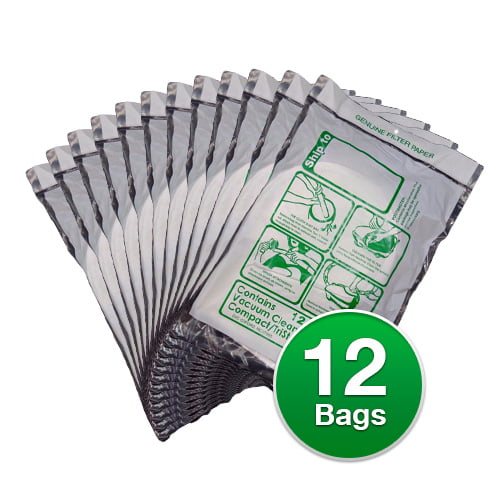12 Pack Compact Tristar 738-12 Vacuum Cleaner Bags 