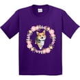 thumbnail image 3 of Inktastic Corgi Wreath for Dog Lovers Youth T-Shirt, 3 of 5