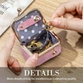 thumbnail image 3 of Cozomga Pink Genuine Leather Mini Jewelry Box, 3 of 8