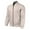 Beige, variant on JTieacloth Men's Fleece Jacket Mens Casual Jacquard Jackets Color Block Lightweight Jacket Fashion Zipper Coat With Pockets Beige