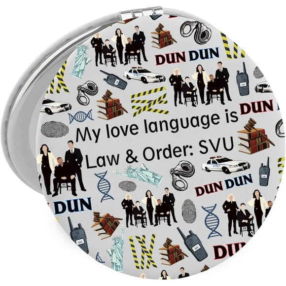 Lywjyb Birdgot Célèbre Film d'Enquête Criminelle Américain Inspiré Miroir Cadeau pour Fan de Film Criminel (SVU Mirr CA)