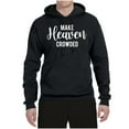 thumbnail image 2 of Wild Bobby Make Heaven Crowded Inspirational/Christian Unisex Graphic Hoodie Sweatshirt, Black, Small, 2 of 5