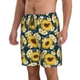 thumbnail image 2 of Naloa Sunflowers Men's Beach Shorts, Surfing shorts, Swim trunks, Quick Dry Swim Trunks for Surfing Beach Fun - Medium, 2 of 9