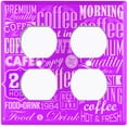 thumbnail image 4 of Metal Light Switch Plate Cover Cafe Diner Coffee Sign Purple COF039, 4 of 13