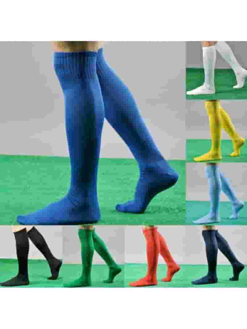 Men's Solid Color Football Stockings Sport Soccer Long Socks Men's Solid Color Football Stockings Sport Soccer Long Socks