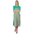 thumbnail image 2 of Bimba Women Cotton Kurta Kurti Ethnic Indian 3/4 Sleeve Top Casual Tunic, 2 of 6