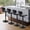 Black, variant on Daluvenix Bar Stools with Back Sets of 4 ,Modern Barstools Adjustable Faux Leather Upholstered Swivel Bar Stools, Counter Height Bar Chairs with Back for Kitchen Island,Dark Gray