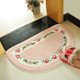 thumbnail image 2 of Alfombrilla supersuave YONGSHENG de rosas Antideslizante semicircular estilo granja microfibra 40x60cm 50x80cm, 2 of 5