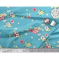 thumbnail image 2 of Soimoi Cotton Duck Fabric Leaves & Plumeria Floral Printed Craft Fabric by The Yard 42 Inch Wide, 2 of 3