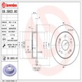 thumbnail image 2 of Brembo Rotor de Frein 08580381C02 Solide; Design en une Pièce; Motif de Boulon de Roue 5 x 114.3 Millimètres; Chapeau de 157.3 Millimètres de Diamètre Intérieur; Diamètre de Moyeu 64.1 Millimètres; Fonte Grise; Simple, 2 of 2