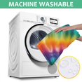 thumbnail image 6 of Rainbow Tie Dye Mandala Pattern Square Tablecloth,Waterproof Square Table Cover,Wipeable Spillproof Washable Table Cover for Home Kitchen Party Decor 52"x52"(132x132cm), 6 of 6