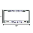 thumbnail image 3 of Marco de Placa de Matrícula Cromado Rico Industries NFL Baltimore Ravens 6 x 12.25, 3 of 3