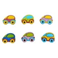 thumbnail image 2 of 50 Pieces Wood Buttons Cartoon Transportation Painting Fasteners Car Scrapbooking Colorful Cute Button Embellishments for Sewing Accessories, 2 of 5
