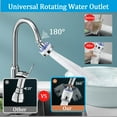 thumbnail image 4 of IMMEKEY 2 Pcs Sink Water Filter Faucet, 360° Rotating Purifier Kitchen Tap Filtration Removes Chlorine Fluoride Heavy Metals Hard Water for Home Bathroom & Kitchen, 4 of 8
