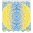 thumbnail image 3 of Ambesonne Blue and Yellow Shower Curtain, Hippie Ombre, 69"Wx84"L, Blue Yellow, 3 of 3