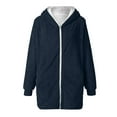 thumbnail image 7 of XFLWAM Womens Oversized Zip Up Sherpa Fleece Jacket with Pockets Hoodie Winter Coat Outerwear, 7 of 7