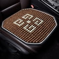 thumbnail image 5 of Happy date Breathable Car Wooden Bead Cushion Cool Cushion Back Seat Single Piece Bead Cushion Universal Wood Bead Cushion New, 5 of 9