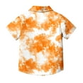 thumbnail image 7 of UQJfacai Kids' Fashion Tie-Dye Button Down Shirts Casual Gradient Short Sleeve Collared Shirt with Pocket for Boys & Girls (Ages 2-15 Years), 7 of 7