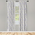 thumbnail image 3 of Botanical Curtains 2 Panels Set, Abstract Floral Design with Minimal Elements Composition in Pastel Tones, Window Drapes for Living Room Bedroom, 56"W X 84"L, Multicolor, by Ambesonne, 3 of 5