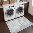 thumbnail image 6 of Roxstand 2'x3' Washable Kitchen Rug, Vintage Distressed Entryway Small Accent Throw Rugs, Non Slip Stain Resistant Farmhouse Rug, Grey, 6 of 7