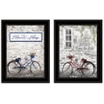thumbnail image 2 of HomeRoots 19 x 15 x 1 in. Romantic Bicycles 2 Black Framed Print Wall Art - Set of 2, 2 of 3