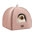 thumbnail image 2 of Cama para gatos de interior, cama cueva, tienda de campaña con almohada acolchada extraíble y lavable, camas suaves y autosuficientes, 2 of 6