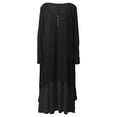 thumbnail image 4 of Nueva moda mujer Casual vestido suelto sólido manga larga Boho largo Maxi vestido Eccomum Negro/XXXXXL, 4 of 7