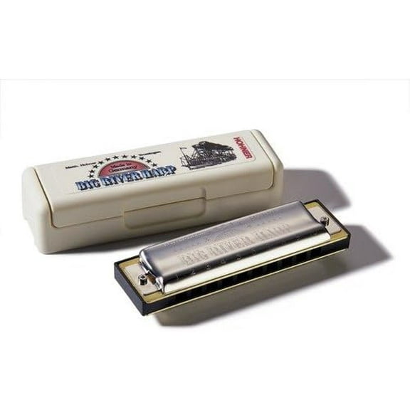 Hohner Big River Harp MS Harmonica in Chrome - Ke