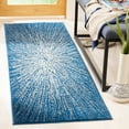 thumbnail image 3 of SAFAVIEH Evoke Vana Abstract Runner Rug, Navy/Ivory, 2'2" x 7', 3 of 10