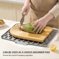 thumbnail image 3 of Sloped Silicone Drain Mat, Heat-Resistant & Non-Slip Dish Drying Mat, Multi-Purpose Kitchen Counter Mat, 3 of 5