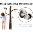 thumbnail image 4 of Handheld Shower Head Holder with Dual Angle Positions, Wall Suction Bracket Includes Adhesive 3M Disc, No Tools Required and Easy Installation, Brushed Nickel Finish, 4 of 9