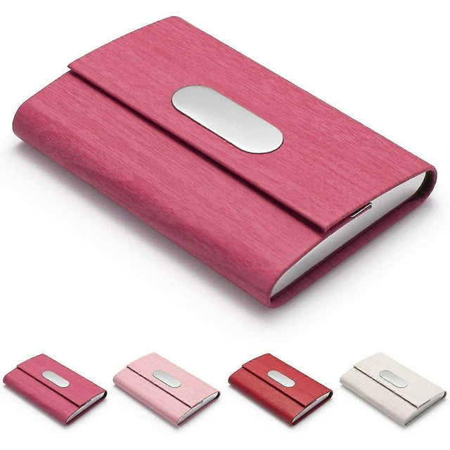 Business Card Holder. Pu Leather Slim Business Card Case - Business Card Holder Gift