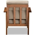 thumbnail image 5 of Bowery Hill Accent Chair in Dark Beige and Cherry, 5 of 9