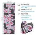 thumbnail image 2 of French Bulldog and Flower Hot Yoga Mat Towel Non Slip for Hot Yoga - Quick-Drying Yoga Mat Cover with 4 Corner Pockets with Travel Bag - Hot Yoga Towel Non Slip 74"x26", 2 of 6