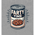 thumbnail image 2 of Fart Time Beans Adult Heather Gray Crew Neck Short Sleeve Tee-Large, 2 of 4