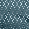 thumbnail image 1 of oneOone Cotton Flex Teal Green Fabric Argyle Craft Projects Decor Fabric Printed By The Yard 40 Inch Wide, 1 of 4