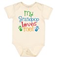 thumbnail image 3 of Inktastic My Grandpop Loves Me Boys or Girls Baby Bodysuit, 3 of 5