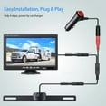 thumbnail image 6 of eRapta Backup Wired Camera 7'' 1080P Front & Rear View Monitor Back up Camera for Car or Truck IP69 Waterproof Night Vision DIY Grid Lines AY7 Wired Camera, 6 of 12