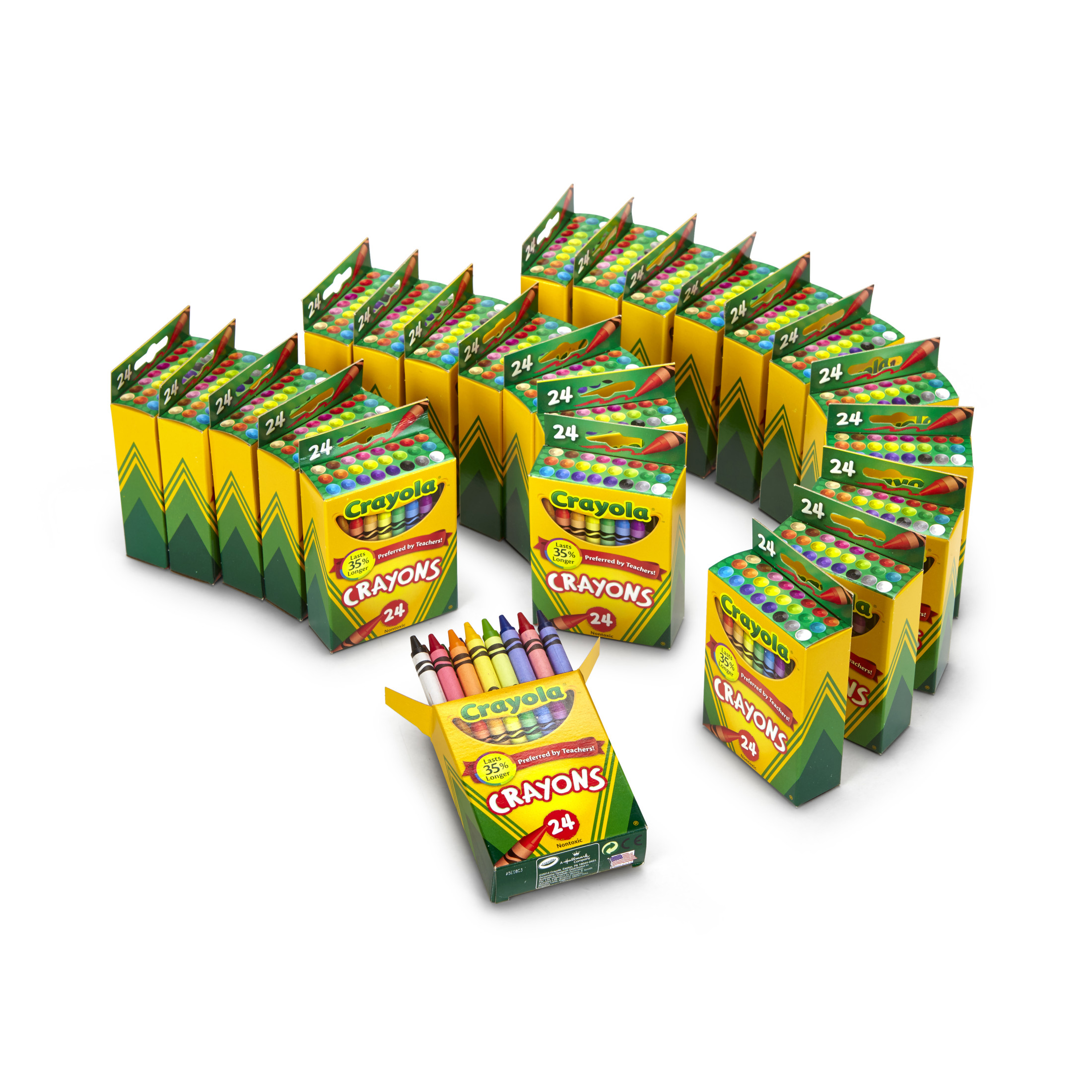 Crayones Crayola al por Mayor, Útiles para el Aula para Maestros, 24 Paquetes de Crayones con 24 Colores Surtidos 7
