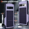 thumbnail image 2 of ELEHOLD Heavy Duty Rugged Case for Google Pixel 7,Hybrid PC +TPU Full Body Protective Shockproof Anti-Scratch Non-Slip Case for Google Pixel 7,BPurple, 2 of 7