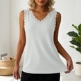 thumbnail image 6 of Posijego Lace Tank Tops for Women Basic Camisoles Undershirts Summer Sleeveless Slim Ribbed Cami Tops Going out Tees, 6 of 9